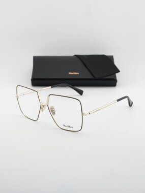 Max Mara MM5120 001 Butterfly Eyeglasses 55mm - Black / Gold
